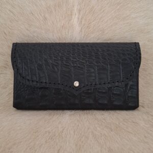 Rider Phone Pouch stitched - Croco black