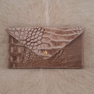 Rider Phone Pouch Classic- Croco beige
