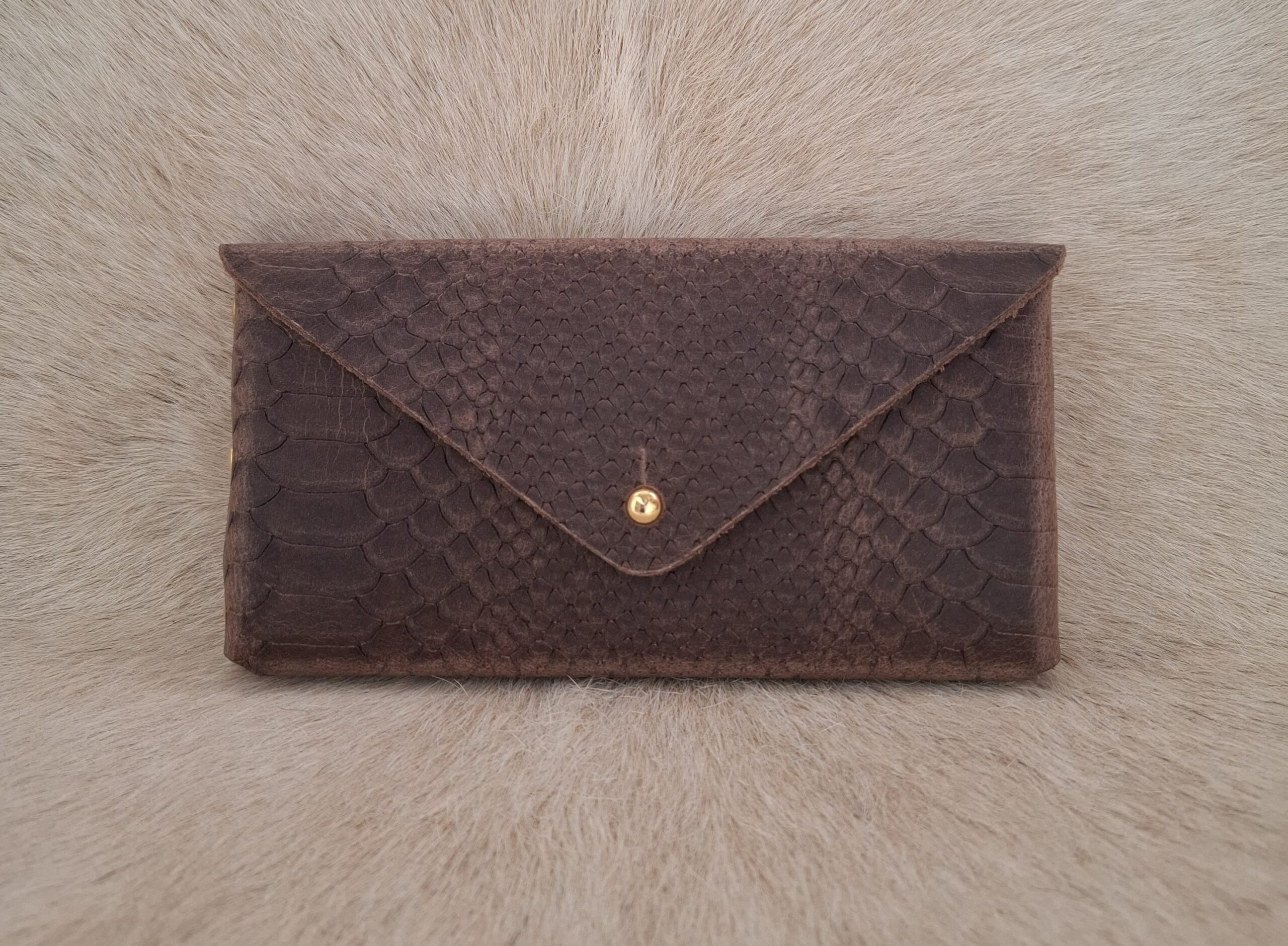 Rider Phone Pouch Classic- Snakesskin brown